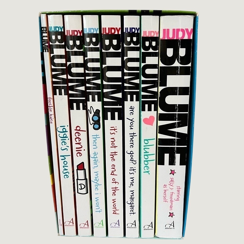 Judy Blume Boxed Set 8 Books Blubber Deenie Freckle Juice Classroom Homeschool